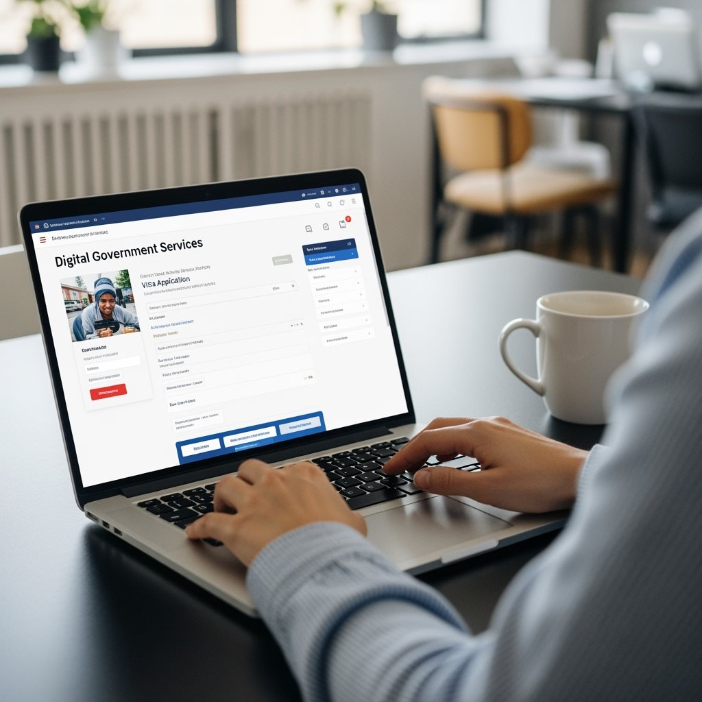 Processus de demande visa en ligne